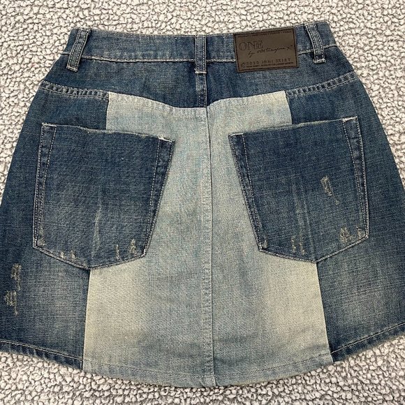 ONE X ONE TEASPOON DENIM SKIRT - Picture 2 of 8